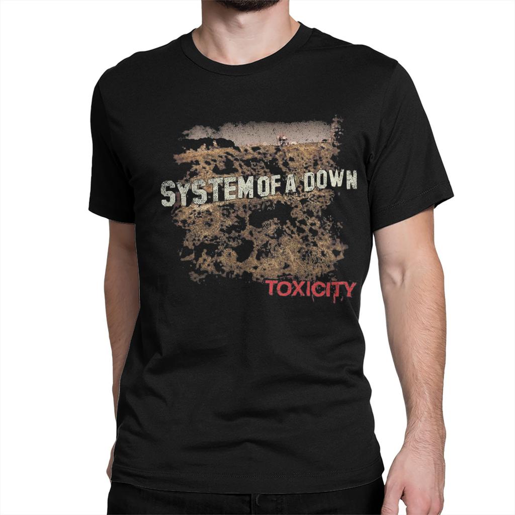 Toxicity Album System of a Downs Band Men Women T Shirts Tee Shirt Short Sleeve Crew Neck T-Shirt Pure Cotton Summer Clothes