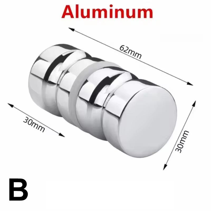 Stylish Shower Glass Door Handle,Sliding Shower Doors Knob,Double Sided Pull Hardware Replacement Parts For Bathroom Glass Doors