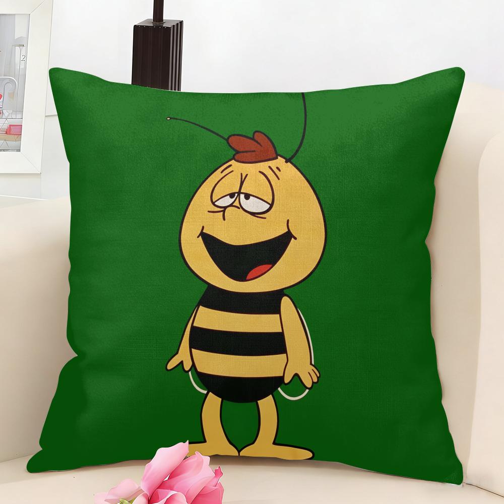 Mayas Adventures Cushion Cover Natural Linen Organic Fabric DoubleSided Printing Couch Pillow Covers Home Decor