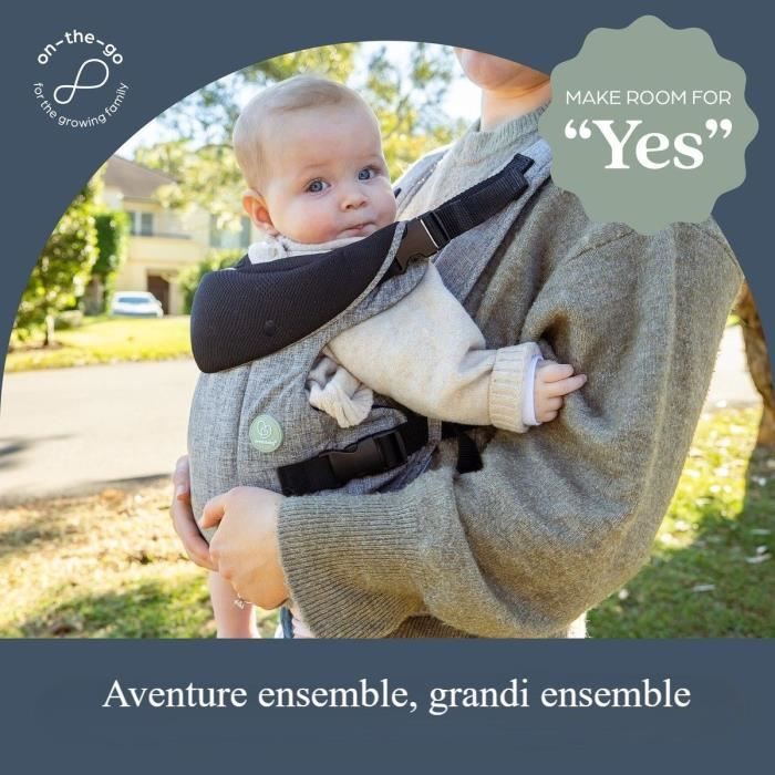 Dreambaby Porte-bébé Ajustable 3-1 Journey - Confortable Et Polyvalente - Pour Nouveau-né À Enfant Jusqu'à 15 Kg