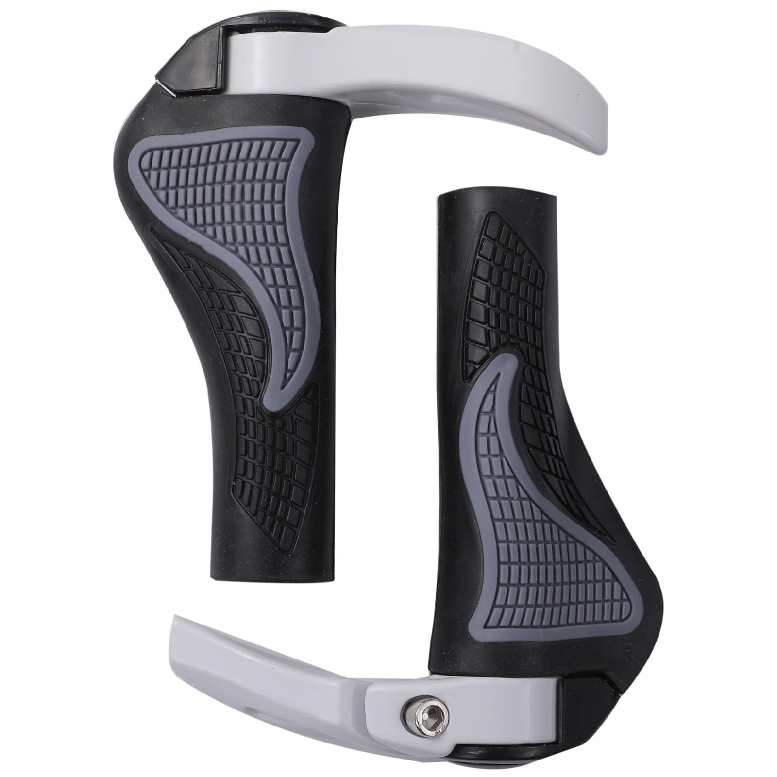 

Rubonarie Ergonomic Bicycle Handlebar Grips, 22.2mm, for Cross Bikes (White)