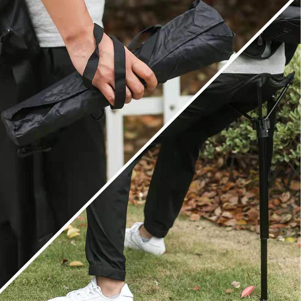 Collapsible Chair Camping Stool Retractable Folding Chair Adjustable Hiking Chair for Outdoor Hiking Picnic Travel