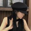 High Quality Extra-fine Straw Hat Women's Spring and Summer French Peaked Hat To Show Off the Face of the Small Beret Topper