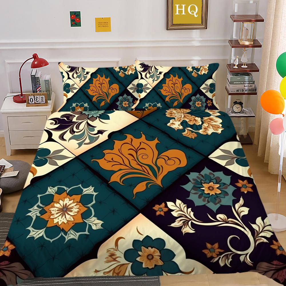 Bedding Cover Set High Quality Paisley Printing Children Bedspread Double Size Polyester Home Textiles