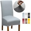 Waterproof Fabric High Back Chair Cover PU Leather Chair Slipcover New Seat Protector  Dining Room