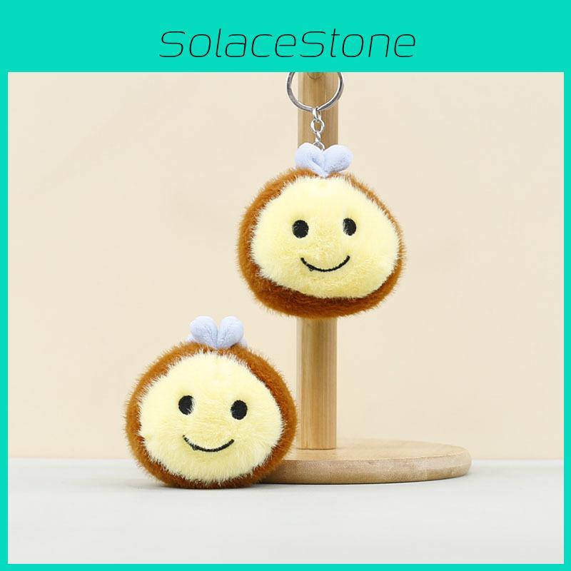 Bee Plush Little Keychain Keyring Cartoon Toy Doll Bag Pendant Children Doll