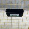 Black 4Pack Duck Feeder Fence Hanging Feed Trough Goose Turkey Trough With Clips