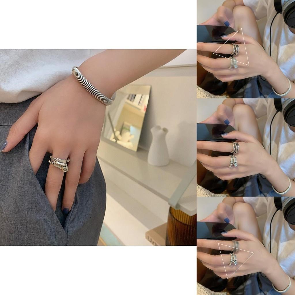 925 Sterling Silver Vintage Style Ring For Women Unique Fashionable Adjustable Design