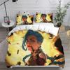 3D Printed Jinx Arcane Bedding Set Pillowcase Duvet Cover Double Twin Full Queen King Adult Kids Bedclothes Quilt Cover