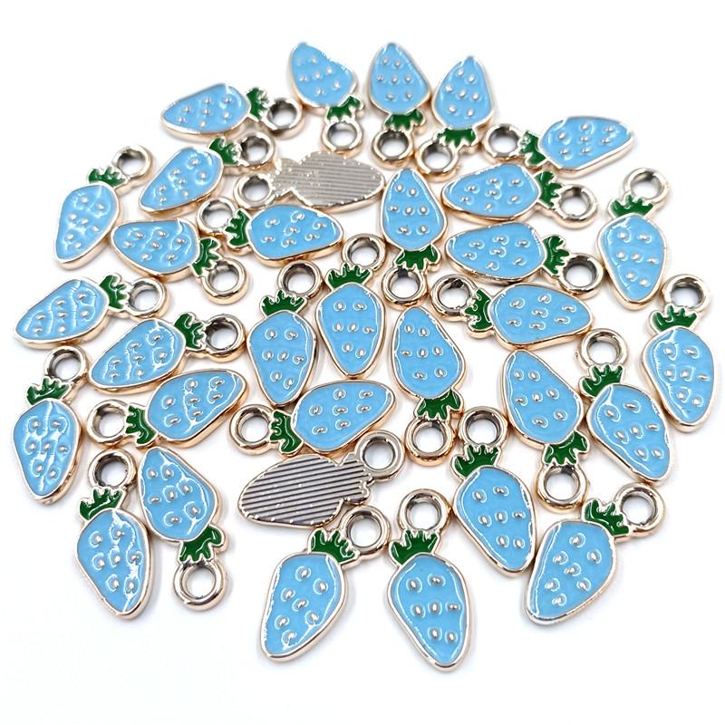 

20 шт. для браслета ручной работы «сделай сам», кулон, ожерелье, подвески KC, золотая эмаль, капля масляного сплава, металлические бусины, изготовление ювелирных изделий 9mm*20mm 20pcs/lot синий