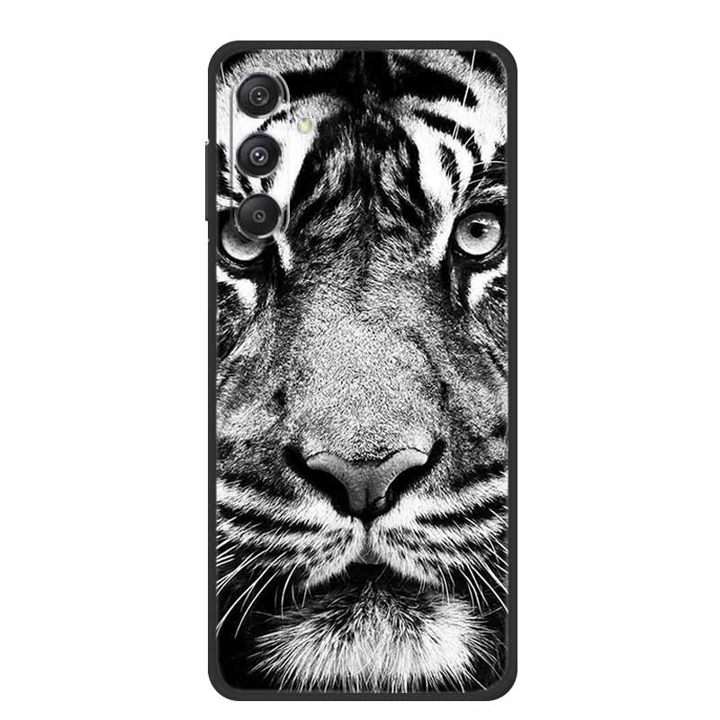 For Samsung A16 5G Phone Case Cover Lion Wolf Tiger Black Silicone Soft Back Cover Cases For Samsung Galaxy A16 Case A 16 Coque