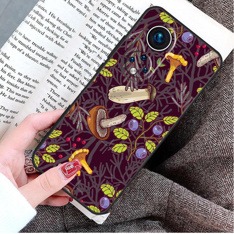 

Wild Forest Mushroom Case For Honor Magic 5 Lite 6 Pro 50 70 90 Honor X8b X9b X6 X7 X8 X9 X6a X7a X8a X9a Cover Honor X9a