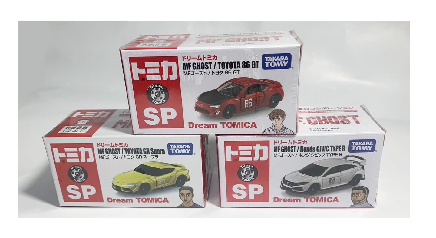 

Dream Tomica SP MF Ghost Набор из 3 деталей Toyota 86 GT GR Supra Honda Civic Type R MF GOHST TOMICA [Предмет]