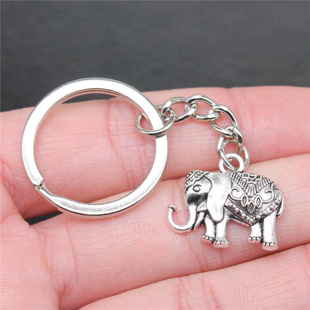 Big Elephant Animal Keychain for Women Best Seller Sweet Christmas Gift Streetwear Car Key Ring