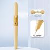 Refillable Ergonomic Fountain Pen for Students - Transparent Colored Plastic Design