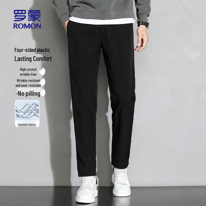 

ROMON Men s Straight-Leg Casual Pants 3XL