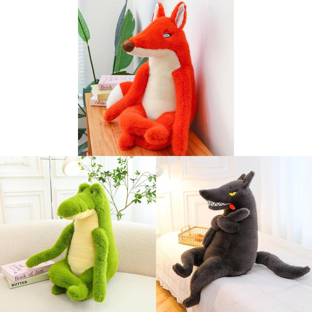 Series Big Confidence Bad Wolf Fox Crocodile Plush Toy Cartoon Animal Doll Gifts