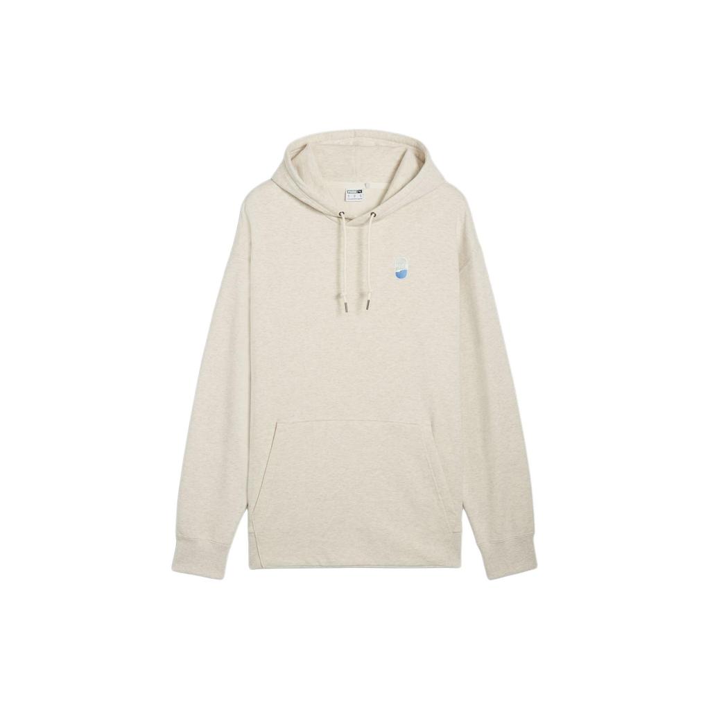 Puma Vintage Loose Fit Hooded Pullover Sweatshirt Unisex Sweatshirt Beige 624376-90
