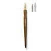 Tachikawa Pin Seisakusho Premium Free Pen Body TAMO Chocolate Special Grade with 2 Pen Tips PFTCBD