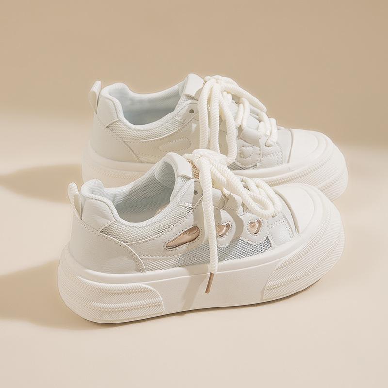 

Fashion casual little white shoes women s 2025 new spring love platform casual shoes ins Korean version of sports shoes tide 40