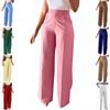 Women High Waist Straight Leg Long Commute Casual Formal Suit Pants