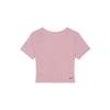 Nike Dri-Fit One Luxe Solid Logo Yoga Quick-Dry Casual Crew Neck Short Sleeve T-Shirt Women Tops Soft-Pink FJ9871-690