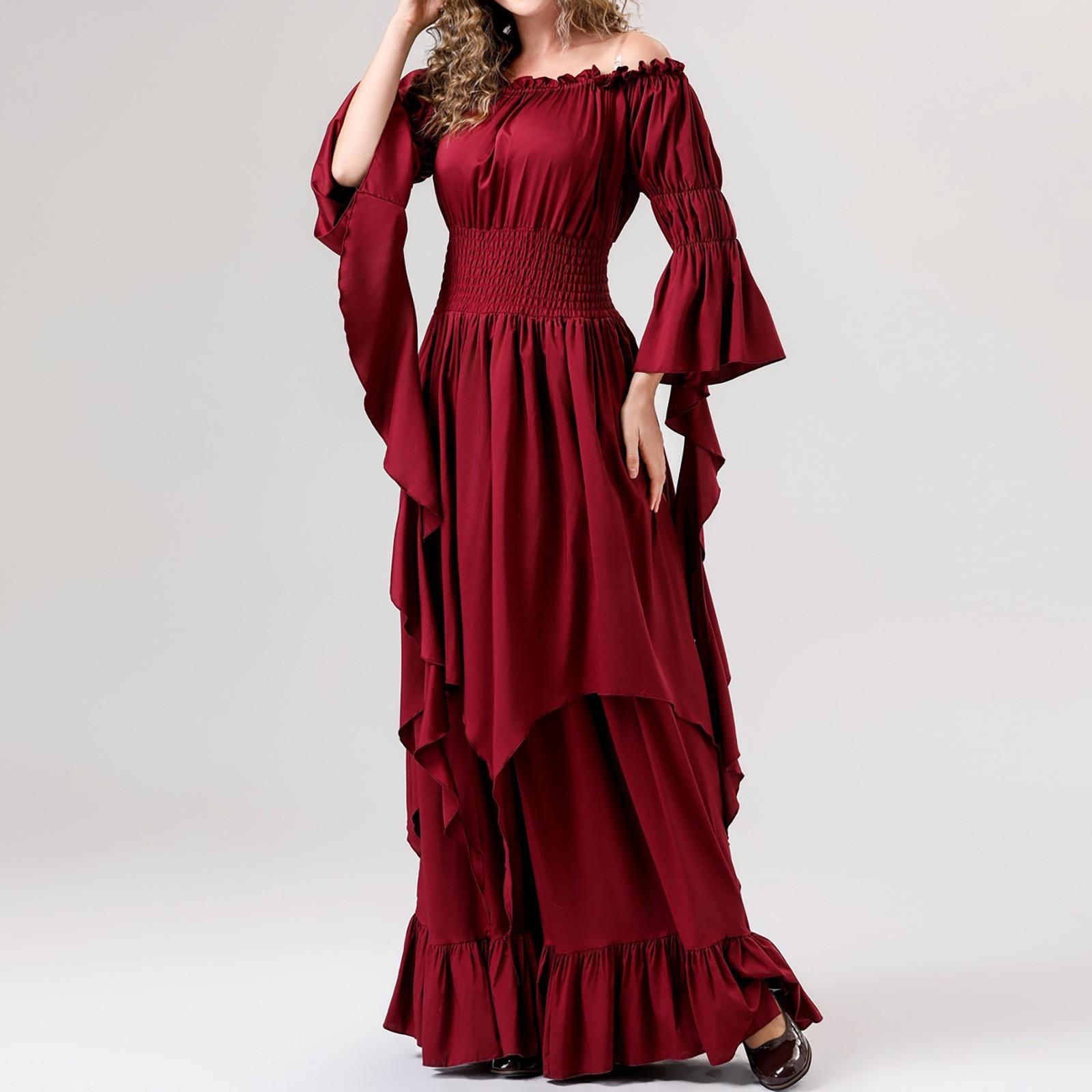 

Женский костюм ужасов, призрак невесты, платье для косплея, костюм призрака, маскарадный костюм XL винный