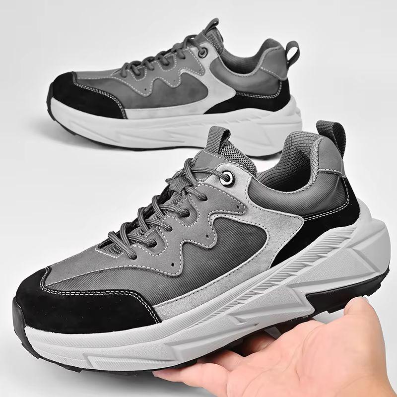 Sportschuhe Herren Lederschuhe Herren Sneaker Elevator Lift Klobig Höhenerhöhung 5CM Freizeit Outdoor