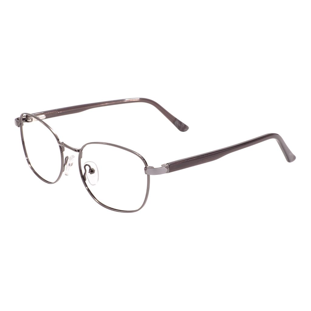Vintage Metal Oval Glasses Frame Medium Size Full Rim Square Spectacle With Spring Hinge For Optical Prescription Lenses