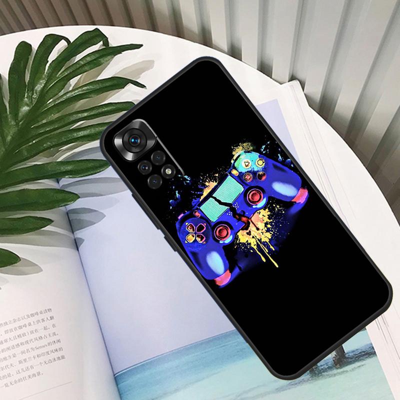 Cool Gaming Controller Funda For Xiaomi Redmi Note 13 10 11 12 14 15 Pro Plus Case For Redmi 15C 12C 13C 14C 10C 15