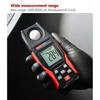Portable Digital Light Meter Illuminance Lux Meter LCD Display 0~200,000 Measurement Range Flexible Sensor Light Tester