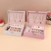 Portable Princess Cosmetics Box Small Simple Earrings Bracelet Ring Double-layer Jewelry Box Necklace Storage Box