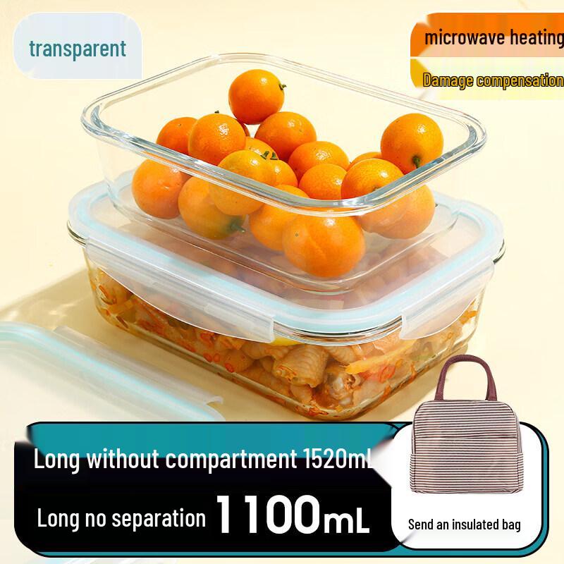 Extra Large Capacity Microwave Safe Glass Lunch Box