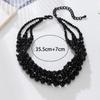 Black Beads Woven Choker Necklace For Women To Wear On Vacation Stages And Music Festivals Fashion Jewelry Hot Sale Party Gift