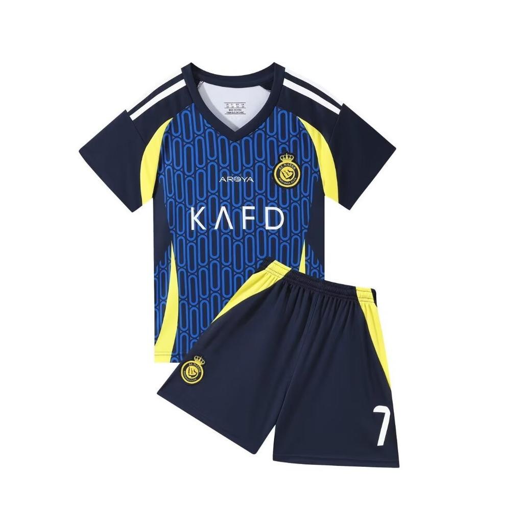 24-25 Riyadh Away No. 7 Club Football Jersey Children'S Clothing Adult Set Size 14-3Xl