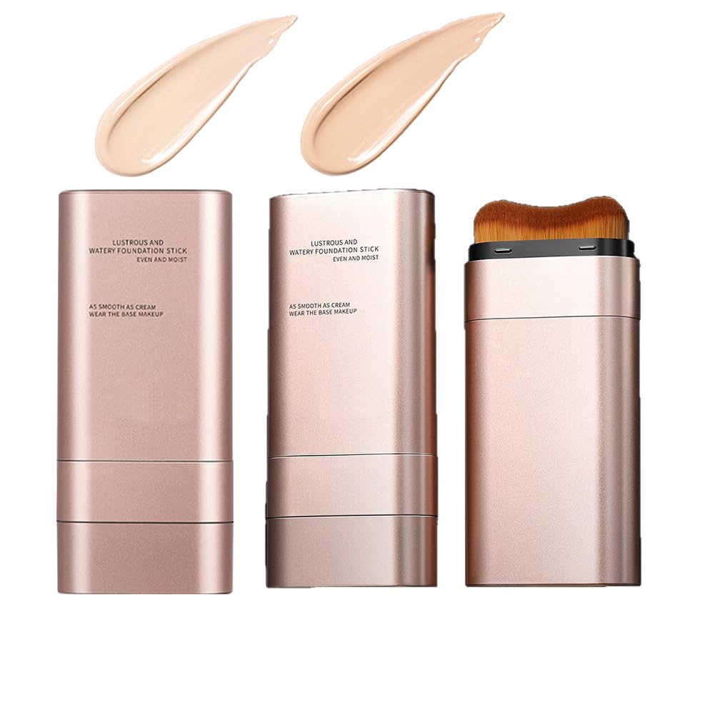 

2PCS [Popular on TikTok] Dual-Ended Design [Concealer Foundation × Soft Brush], High Concealing Effect, Natural Finish, UV Protection, 12-Hour
