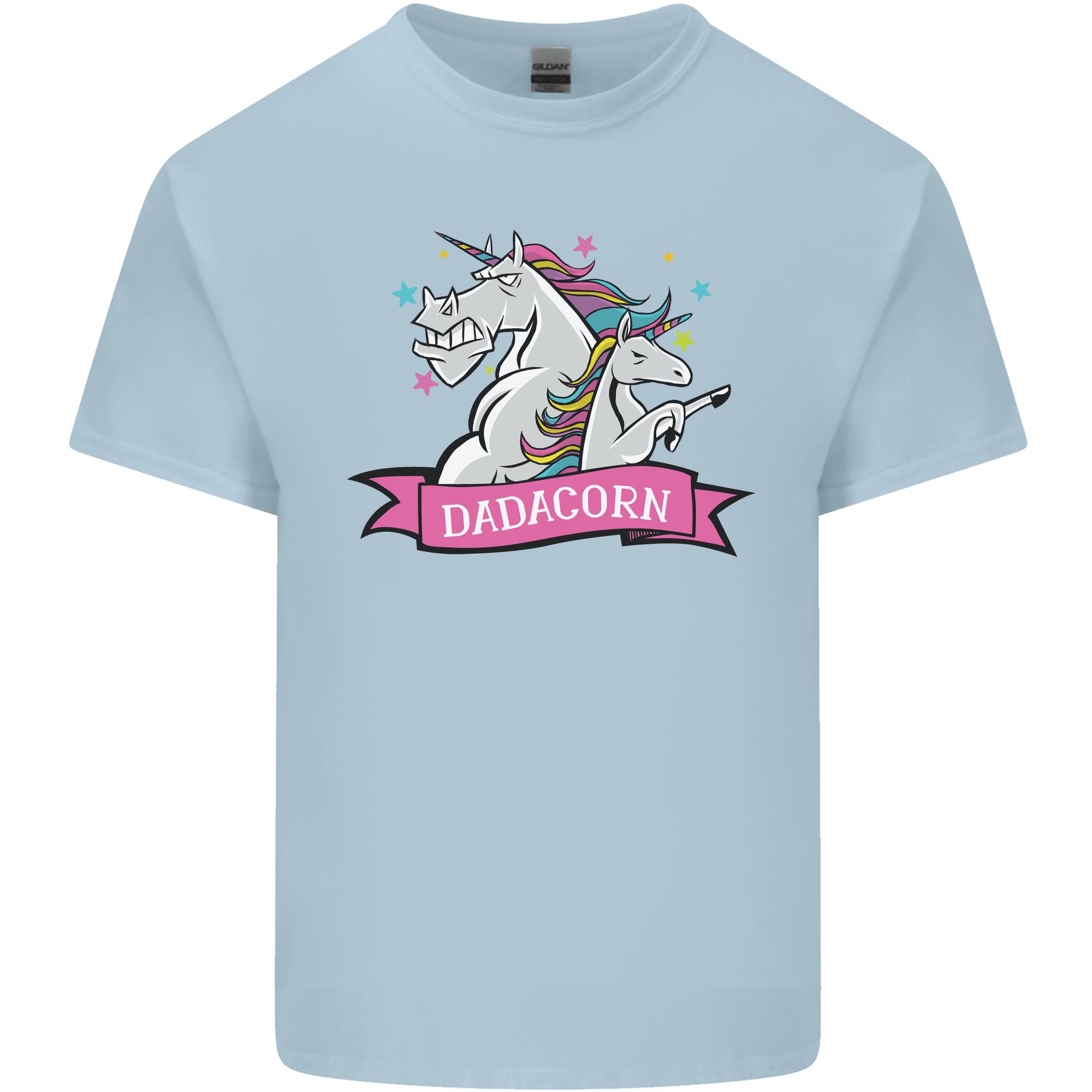 Dadicorn Funny Fathers Day Unicorn Unisexs Light Cotton TShirt S