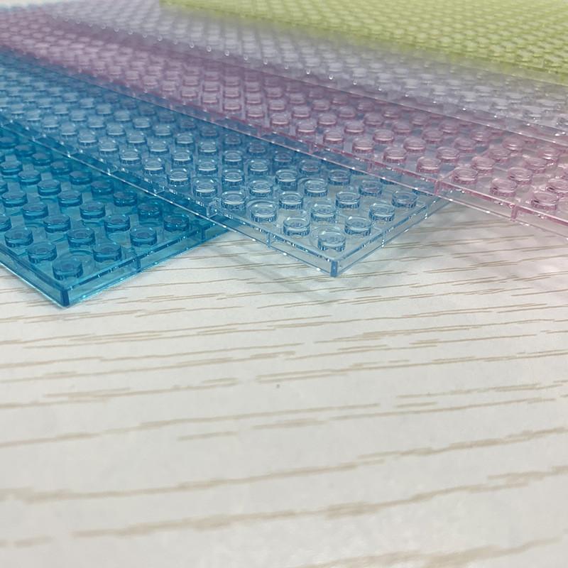 Non-Toxic 16X32 Dots Double-Sided Base Plate High Transparent Baseplate For Figures Building Blocks Toys City Plates Construction Blocks
