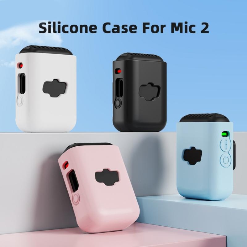 Silicone Cover Sleeve For Mic2 Offering Comprehensive Protective During Travel And Outdoor Photography Easy Installation