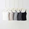 Yukes Women's Suspender Vest Top with Chest Pad - White, Spring/Summer Outerwear, Beautiful Back Design