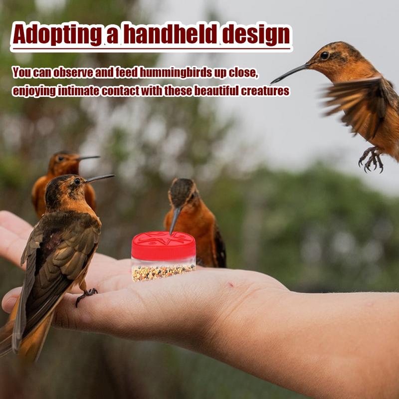 Hand Held Hummingbird Feeder Transparent Portable Wild Bird Feeders Handheld Feeding Tools Small Pet Supplies For Indoor Outdoor United States