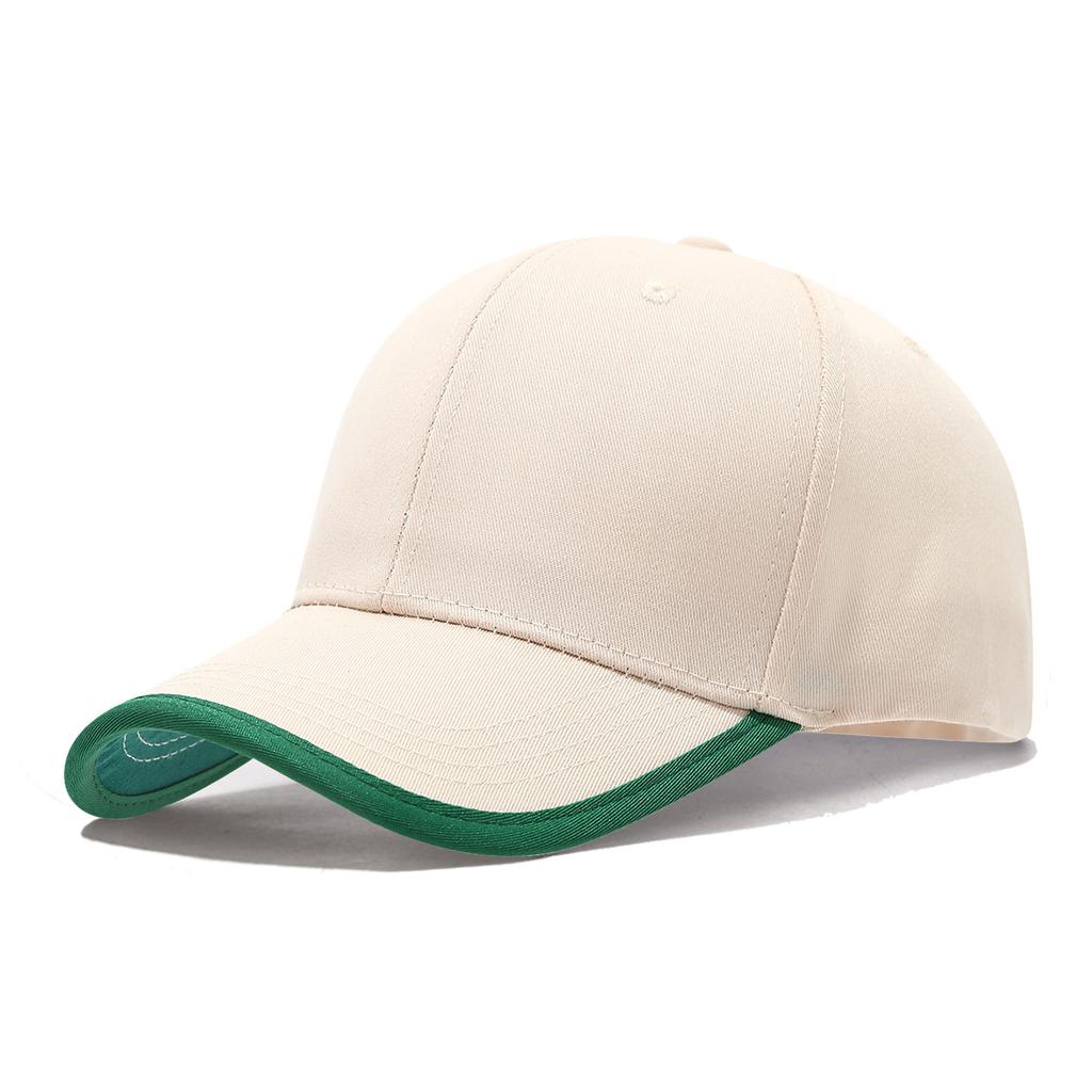 New Baseball Cap With Cotton Brim And Color Blocking Work Caps Outdoor Hats Women Men Unisex Summer
