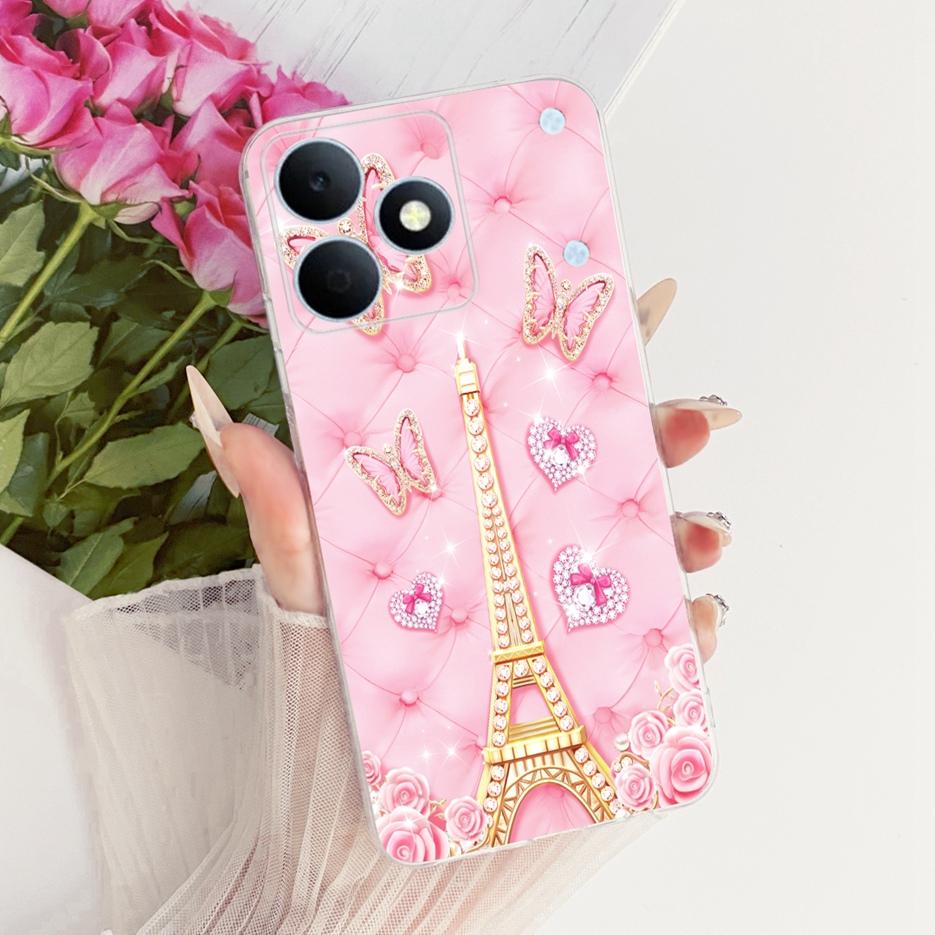 For Realme Note 80 4G Case RMX5388 Cute Cat Flowers Painted Cover Soft Silicone Case For Realme Note 80 Note80 Back Cover Fundas