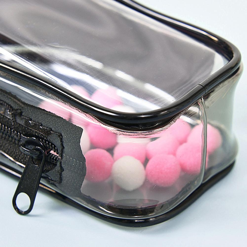 Portable Transparent PVC Organizer Box Bag Toy Storage Zipper Pouch for Doll Toy