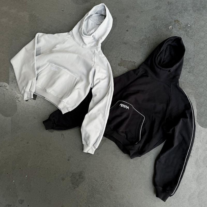 Europäischer und amerikanischer Y2K-Buchstabenstickerei Street Hip-Hop-Stil Langärmeliges Kapuzensweatshirt für Herbst und Winter