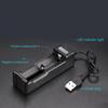 Single Slot 26650/18650 Battery Charging Adapter USB Compatible Plug Play Operation ABS Texture for Home and Office Use