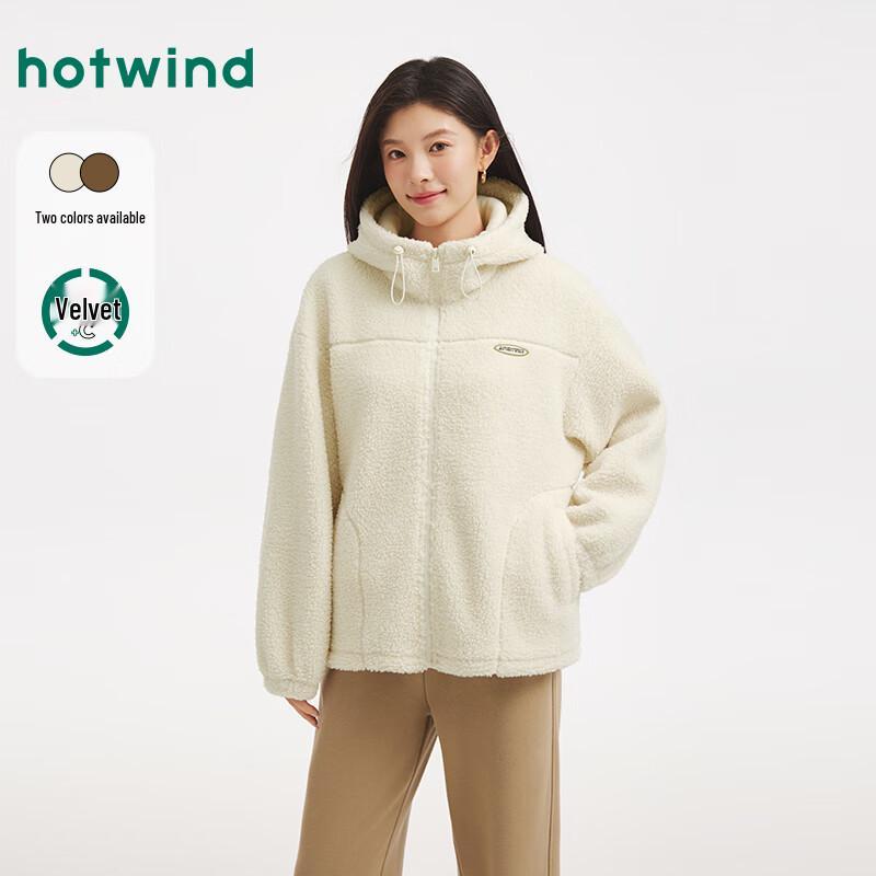 

Hotwind Women s Hooded Faux Fur Jacket F07W25808 L