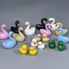 MOC Bricks Animal Duck Swan River Lake Farm Scene View Accessories DIY Building Blocks Toys for Children Gifts
