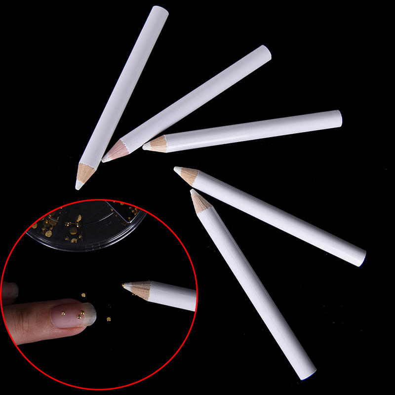 5Pcs Nail Art Manicure Dotting Pen Tool Nail  Bead Picker Wax Pencil