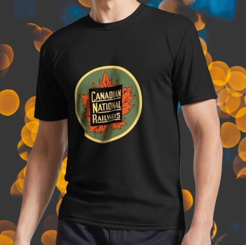 the Canadian National Railways Logo T-Shirt Funny Unisex Size S-5XL XL